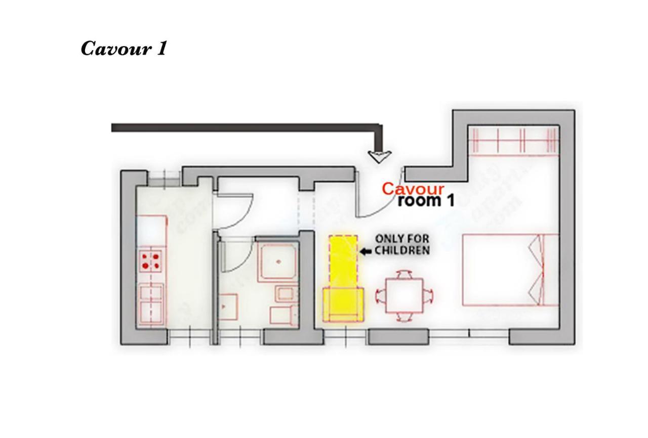 Cavour 1&2 Lägenhet Rom Exteriör bild