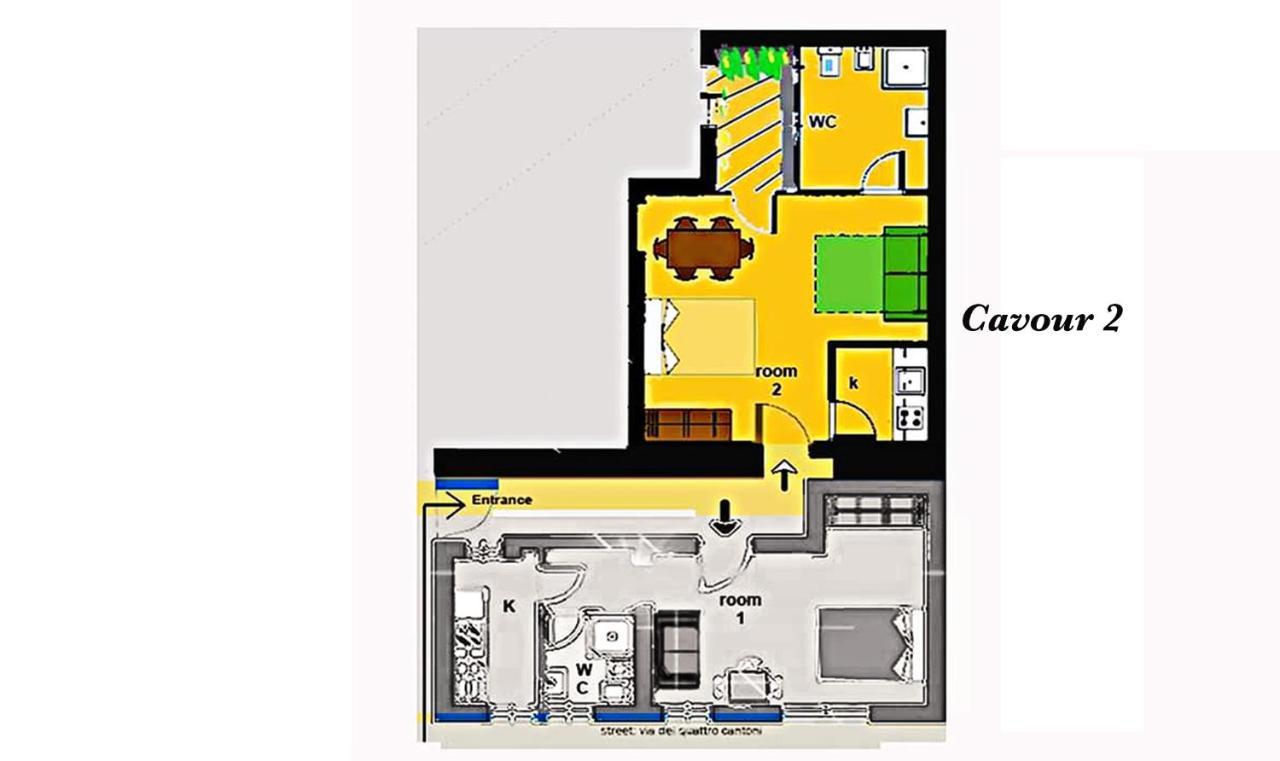 Cavour 1&2 Lägenhet Rom Exteriör bild